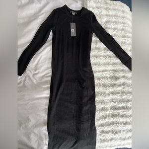 French Connection Black Long Sleeve Dress